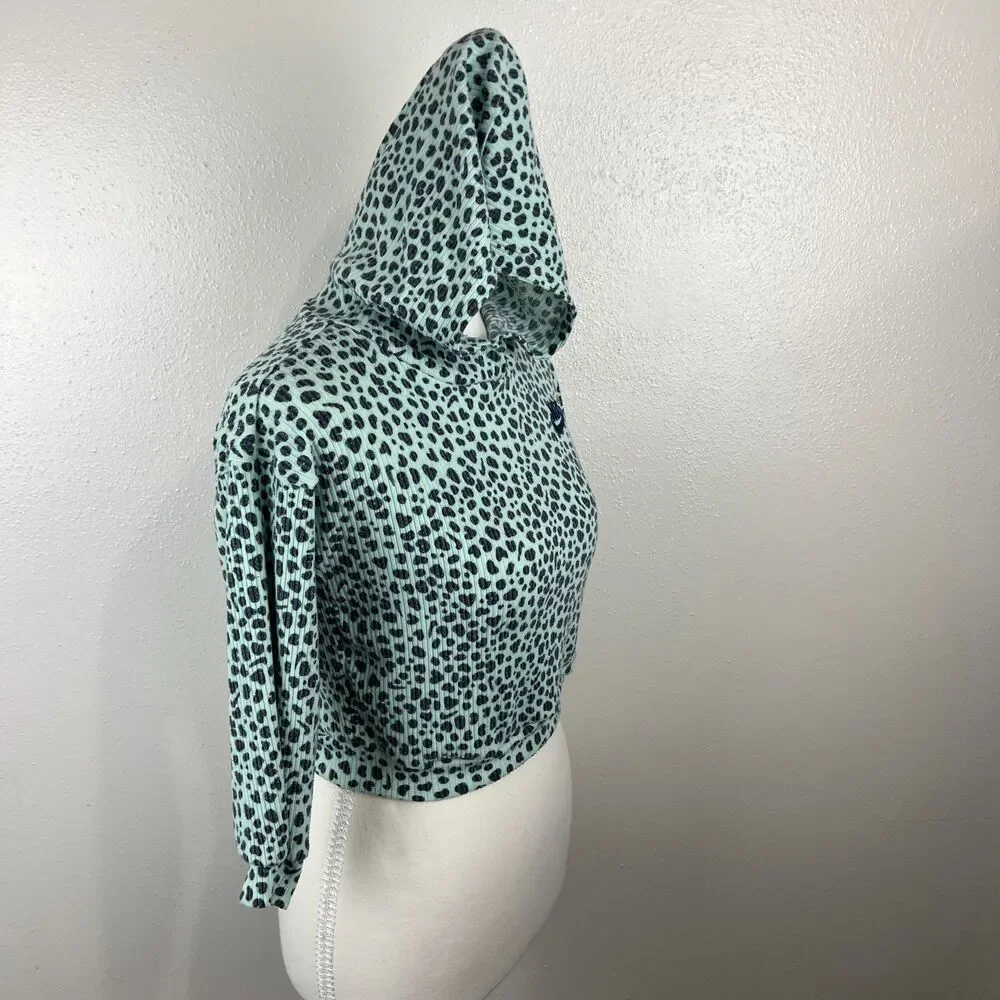 Nike Sweater Youth Small 4-5 Years Old Green Soft Ribbed Pullover Hoodie